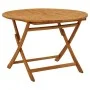 Mesa plegable de jardín de madera maciza de acacia 110 cm de vidaXL, Mesas de jardín - Ref: Foro24-316844, Precio: 148,82 €, ...