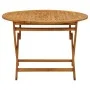 Mesa plegable de jardín de madera maciza de acacia 110 cm de vidaXL, Mesas de jardín - Ref: Foro24-316844, Precio: 148,82 €, ...