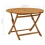 Mesa plegable de jardín de madera maciza de acacia 110 cm de vidaXL, Mesas de jardín - Ref: Foro24-316844, Precio: 148,82 €, ...