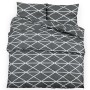 Juego de funda nórdica algodón gris 225x220 cm de vidaXL, Fundas de nórdico - Ref: Foro24-136060, Precio: 26,15 €, Descuento: %