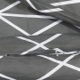 Juego de funda nórdica algodón gris 225x220 cm de vidaXL, Fundas de nórdico - Ref: Foro24-136060, Precio: 26,15 €, Descuento: %