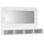 Möbel mit Spiegel und strahlend weißen LED-Leuchten 90x31,5x62 cm von vidaXL, Badezimmerwaschtische - Ref: Foro24-808897, Pre...