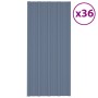 Panel para tejado acero galvanizado gris 36 unidades 100x45 cm de vidaXL, Techo - Ref: Foro24-317214, Precio: 161,34 €, Descu...