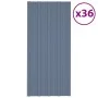 Panel para tejado acero galvanizado gris 36 unidades 100x45 cm de vidaXL, Techo - Ref: Foro24-317214, Precio: 173,19 €, Descu...