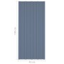 Panel para tejado acero galvanizado gris 36 unidades 100x45 cm de vidaXL, Techo - Ref: Foro24-317214, Precio: 161,34 €, Descu...
