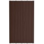 Panel para tejado acero galvanizado marrón 12 unidades 80x45 cm de vidaXL, Techo - Ref: Foro24-317205, Precio: 63,59 €, Descu...