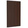 Braun verzinktes Stahldachpaneel 12 Einheiten 80x45 cm von vidaXL, Decke - Ref: Foro24-317205, Preis: 60,12 €, Rabatt: %