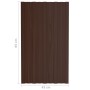 Panel para tejado acero galvanizado marrón 12 unidades 80x45 cm de vidaXL, Techo - Ref: Foro24-317205, Precio: 63,59 €, Descu...