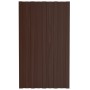 Panel para tejado acero galvanizado marrón 36 unidades 80x45 cm de vidaXL, Techo - Ref: Foro24-317206, Precio: 128,02 €, Desc...