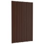 Panel para tejado acero galvanizado marrón 36 unidades 80x45 cm de vidaXL, Techo - Ref: Foro24-317206, Precio: 128,02 €, Desc...