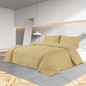 Bettbezug-Set aus heller Mikrofaser in Taupegrau, 225 x 220 cm von vidaXL, Bettbezüge - Ref: Foro24-135996, Preis: 18,82 €, R...