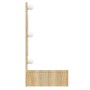 Mueble con espejo y luces LED color roble Sonoma 90x31,5x62 cm by vidaXL, bathroom vanities - Ref: Foro24-808894, Price: 60,6...