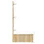 Mueble con espejo y luces LED color roble Sonoma 90x31,5x62 cm by vidaXL, bathroom vanities - Ref: Foro24-808894, Price: 60,0...