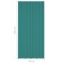 Panel para tejado acero galvanizado verde 36 unidades 100x45 cm de vidaXL, Techo - Ref: Foro24-317212, Precio: 152,92 €, Desc...
