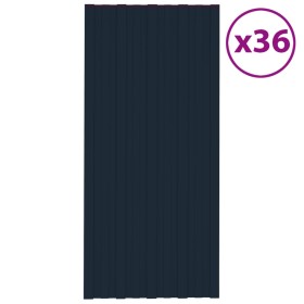 Anthracite galvanized steel roof panel 36 units 100x45 cm by vidaXL, Ceiling - Ref: Foro24-317216, Price: 165,52 €, Discount: %