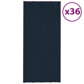 Panel para tejado acero galvanizado antracita 36 uds 100x45 cm de vidaXL, Techo - Ref: Foro24-317216, Precio: 176,62 €, Descu...