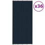 Panel para tejado acero galvanizado antracita 36 uds 100x45 cm de vidaXL, Techo - Ref: Foro24-317216, Precio: 165,10 €, Descu...