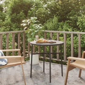 Black synthetic rattan coffee table 45 cm by vidaXL, Garden tables - Ref: Foro24-317174, Price: 30,67 €, Discount: %