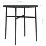 Black synthetic rattan coffee table 45 cm by vidaXL, Garden tables - Ref: Foro24-317174, Price: 30,67 €, Discount: %