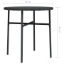Schwarzer Couchtisch aus synthetischem Rattan, 45 cm von vidaXL, Gartentische - Ref: Foro24-317174, Preis: 31,17 €, Rabatt: %