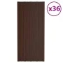 Braun verzinktes Stahldachpaneel 36 Einheiten 100x45 cm von vidaXL, Decke - Ref: Foro24-317218, Preis: 162,71 €, Rabatt: %