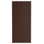 Panel de tejado acero galvanizado marrón 36 unidades 100x45 cm de vidaXL, Techo - Ref: Foro24-317218, Precio: 166,15 €, Descu...