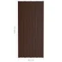 Braun verzinktes Stahldachpaneel 36 Einheiten 100x45 cm von vidaXL, Decke - Ref: Foro24-317218, Preis: 162,71 €, Rabatt: %
