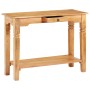 Mesa consola de madera maciza de acacia 100x40x76 cm