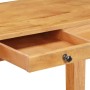 Mesa consola de madera maciza de acacia 100x40x76 cm