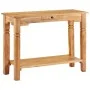 Solid acacia wood console table 100x40x76 cm by vidaXL, Side tables - Ref: Foro24-338033, Price: 201,49 €, Discount: %