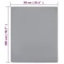 Jersey-Spannbettlaken, 2 Stück, graue Baumwolle, 90 x 200 cm von vidaXL, Bettlaken - Ref: Foro24-136201, Preis: 21,36 €, Raba...
