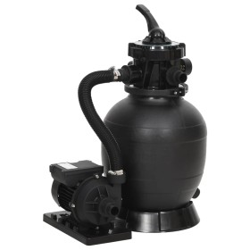 Sand filter for pools with 6-way black valve by vidaXL, Pool and spa filters - Ref: Foro24-93395, Price: 155,96 €, Discount: %
