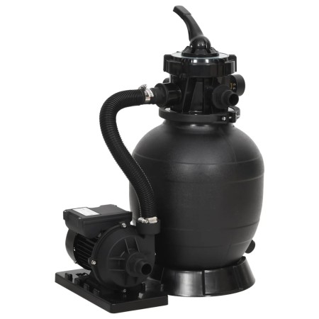 Sand filter for pools with 6-way black valve by vidaXL, Pool and spa filters - Ref: Foro24-93395, Price: 155,96 €, Discount: %