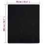 Jersey-Spannbettlaken, 2 Stück, schwarze Baumwolle, 90 x 200 cm von vidaXL, Bettlaken - Ref: Foro24-136211, Preis: 20,84 €, R...