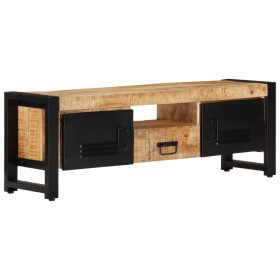 Mueble de TV madera maciza de mango 120x30x40 cm