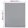 Jersey fitted sheets 2 pcs gray cotton 140x200cm by vidaXL, Bed sheets - Ref: Foro24-136205, Price: 24,76 €, Discount: %