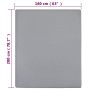 Jersey-Spannbettlaken, 2 Stück, graue Baumwolle, 160 x 200 cm von vidaXL, Bettlaken - Ref: Foro24-136207, Preis: 29,11 €, Rab...