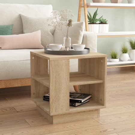 Mesa de centro madera contrachapada roble Sonoma 40x40x43 cm de vidaXL, Mesas de centro - Ref: Foro24-810301, Precio: 49,21 €...