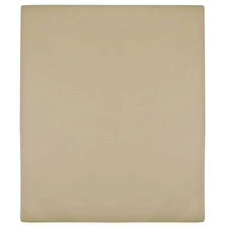 Taupe gray cotton jersey fitted sheet 90x200 cm by vidaXL, Bed sheets - Ref: Foro24-136220, Price: 12,68 €, Discount: %