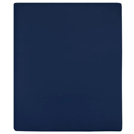 Fitted jersey sheets 2 units navy blue cotton 160x200 cm by vidaXL, Bed sheets - Ref: Foro24-136237, Price: 28,69 €, Discount: %