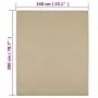 Sábanas bajeras jersey 2 uds algodón gris taupe 140x200 cm de vidaXL, Sábanas - Ref: Foro24-136225, Precio: 24,76 €, Descuent...