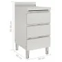 Gewerbliche Küchenschränke, 3 Schubladen, Edelstahl, 2 Einheiten von vidaXL, Wiederherstellung - Ref: Foro24-3081935, Preis: ...