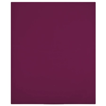 Burgundy cotton jersey fitted sheet 90x200 cm by vidaXL, Bed sheets - Ref: Foro24-136250, Price: 15,42 €, Discount: %