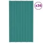 Panel para tejado acero galvanizado verde 36 unidades 80x45 cm de vidaXL, Techo - Ref: Foro24-317200, Precio: 117,08 €, Descu...