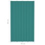 Grün verzinktes Stahldachpaneel 36 Einheiten 80x45 cm von vidaXL, Decke - Ref: Foro24-317200, Preis: 119,25 €, Rabatt: %