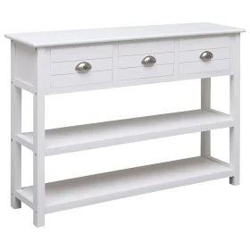 Sideboard aus massivem weißem Paulownia-Holz, 108 x 30 x 76 cm von vidaXL, Sideboards - Ref: Foro24-338545, Preis: 134,33 €, ...