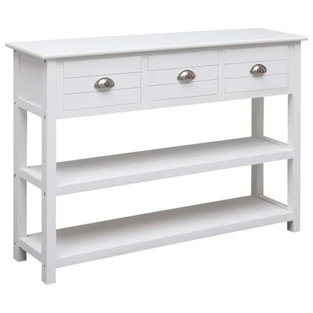 Sideboard aus massivem weißem Paulownia-Holz, 108 x 30 x 76 cm von vidaXL, Sideboards - Ref: Foro24-338545, Preis: 134,30 €, ...