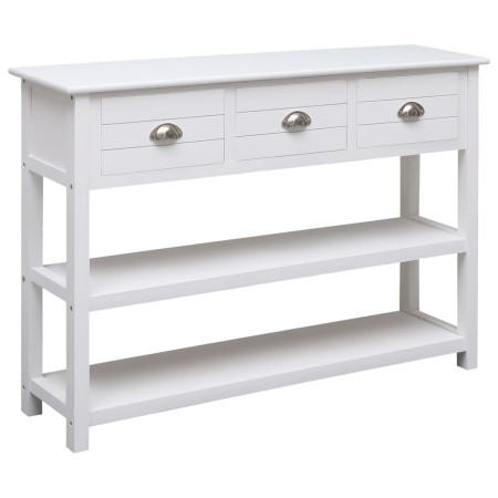 Sideboard aus massivem weißem Paulownia-Holz, 108 x 30 x 76 cm von vidaXL, Sideboards - Ref: Foro24-338545, Preis: 142,34 €, ...