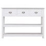 Sideboard aus massivem weißem Paulownia-Holz, 108 x 30 x 76 cm von vidaXL, Sideboards - Ref: Foro24-338545, Preis: 142,34 €, ...