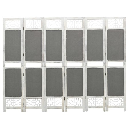 Divider screen with 6 gray fabric panels 210x165 cm by vidaXL, Room dividers - Ref: Foro24-338557, Price: 102,32 €, Discount: %
